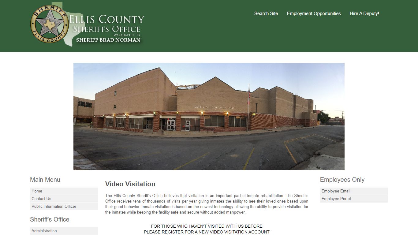 Video Visitation - Ellis County Sheriff